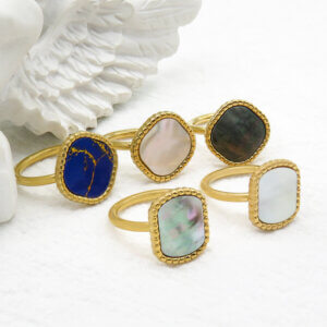 Elegant French Vintage Stainless Steel Ring Timeless Beauty