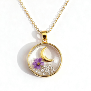 Hexingsheng Jewelry | Glass Charm Locket Necklace — A Floating Keepsake of Love and Memory Hexingsheng Jewelry | Glass Charm Locket Necklace — A Floating Keepsake of Love and Memory