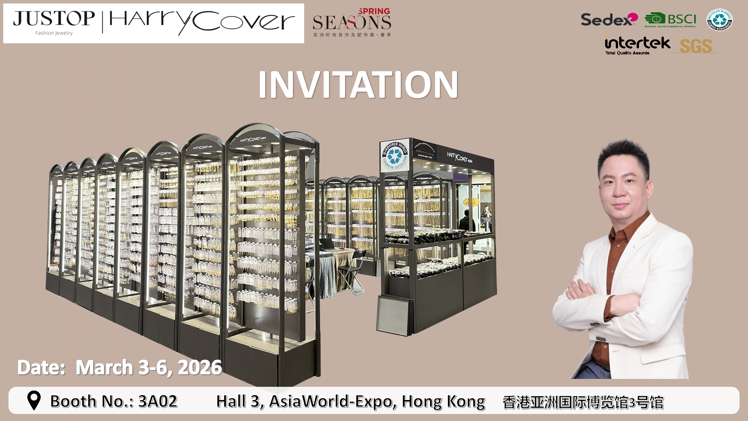 Hexingsheng Jewelry | JUSTOP exposera au salon Asia’s Fashion Jewellery Fair du printemps 2026 Hexingsheng Jewelry | JUSTOP exposera au salon Asia’s Fashion Jewellery Fair du printemps 2026