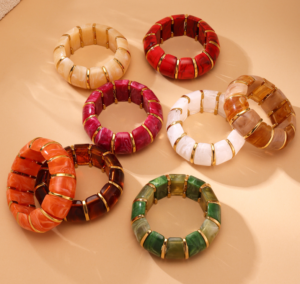 Hexingsheng Jewelry | Resin Stretch Bracelet: Where Vintage Inspiration Meets Modern Ease Resin Stretch Bracelet: Where Vintage Inspiration Meets Modern Ease